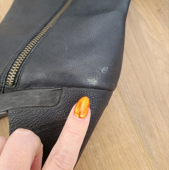 Eileen Fisher women's Ivy leather motorcycle boots, size 9 - Picture 10 of 11